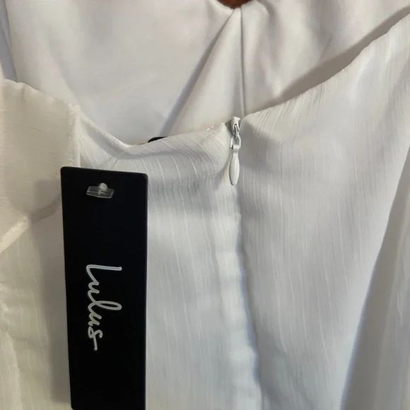 Lulu's Elegant White Ruffle Sundress Dress - Picture 5 of 7